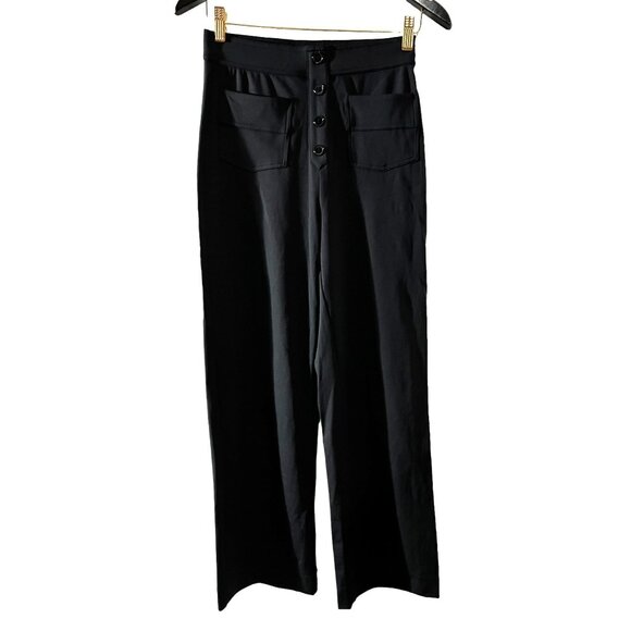 HALARA Black Straight Leg Pants with Elastic Waistband - Picture 9 of 11